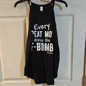 #CLUBFITWEAR EVERY GREAT MOM ROCKSTAR TANK: BLACK: OK CONDITION: SZ XL